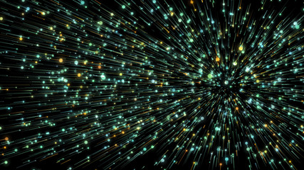 Abstract background with circles and lines. Different shades and thickness.