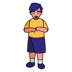 cute little boy character