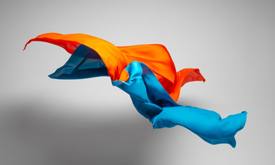 multicolored fabric in motion