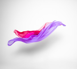 multicolored fabric in motion