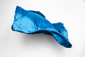 abstract blue fabric in motion