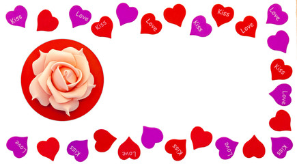 Rose & hearts 2