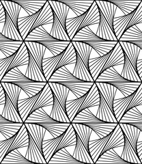 Vector seamless texture. Modern geometric background with hexagonal tiles.