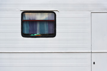 With the old camper around the world