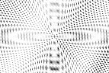 Faded micro dotted halftone with subtle gradient. Black and white vector texture. Vintage effect graphic decor