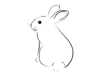 beautiful rabbit illustration