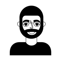 portrait happy old man grandfather