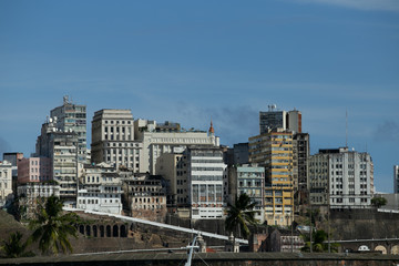 Landscapes from Baia de Todos os Santos in Salvador Bahia Brazil