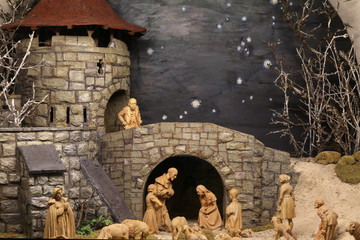 Nativity scene, Basilica of St. Vitus in Ellwangen, Germany 
