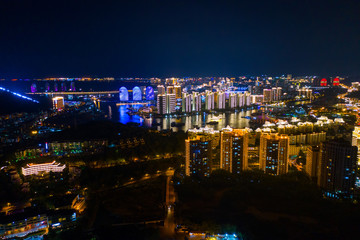 Fototapeta premium Night resort city