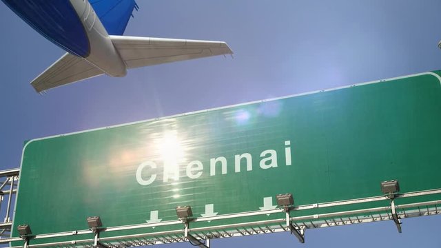 Airplane Take off Chennai