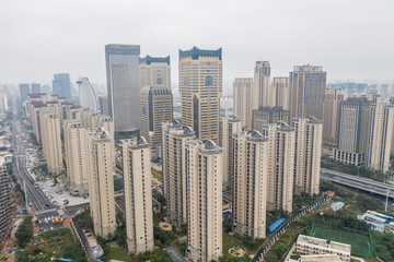Obraz premium Asian city aerial