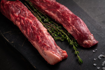 raw bavet beef tenderloin steak, alternative cuts for grill
