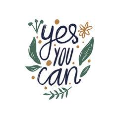 Vector tempting typography lettering postcard or poster