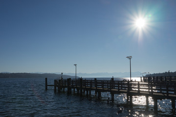 Naklejka premium Am Starnberger See im Winter