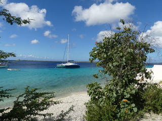 Blick auf ein Segelboot