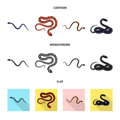 Vector illustration of mammal and danger logo. Set of mammal and medicine stock symbol for web.