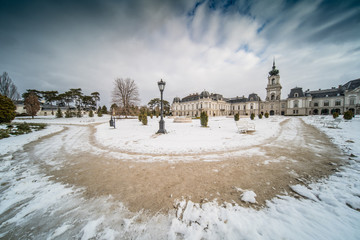 Festetics castle in Hungary at winter