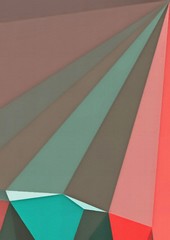 Obraz premium Abstract polygonal background. Triangles texture. Geometric modern art. Futuristic simple painting on canvas. Pattern for design. Backdrop template. Low poly concept artwork. Decorative elements. 