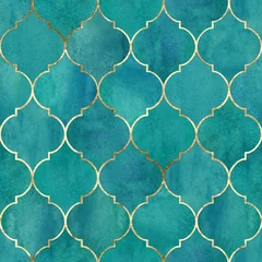 Wall murals Retro style Vintage decorative grunge indian, moroccan seamless pattern