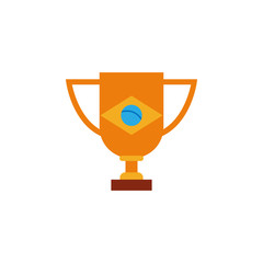 Brazilian carnival, trophy color icon. Element of Brazilian carnival icon for mobile concept and web apps. Detailed Brazilian carnival, trophy icon can be used for web