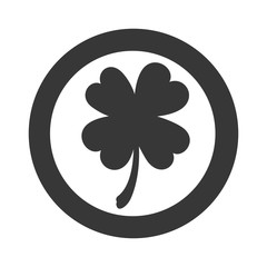 lucky clover isolated icon