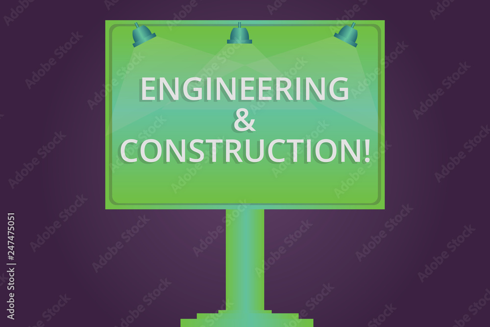 Aufkleber writing note showing engineering and construction. business photo showcasing applying technical know