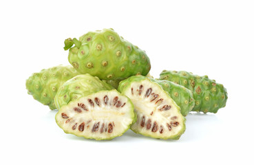 Great morinda isolated on white background