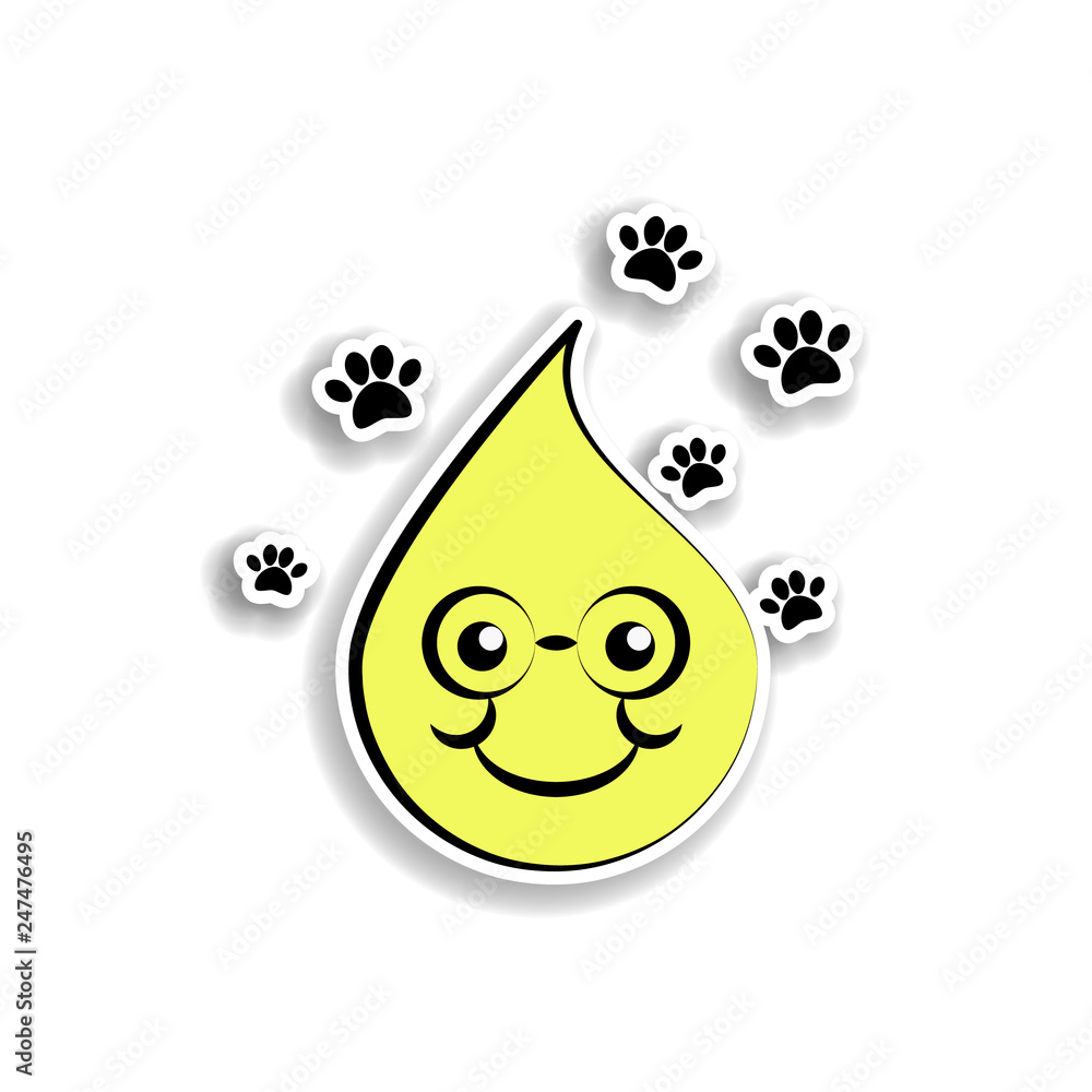Poster emoji nerd sticker icon. elements of emoji in color icons. simple icon for websites, web design, mob