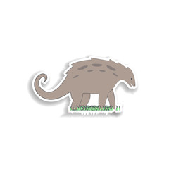 silvisaur cartoon sticker icon. Elements of Prehistoric in color icons. Simple icon for websites, web design, mobile app, info graphics