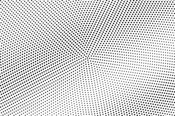 Black and white halftone vector texture. Diagonal dotted gradient. Centered dotwork surface. Vintage effect overlay