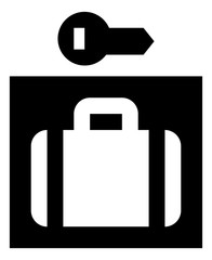 Luggage Locker Vector Icon