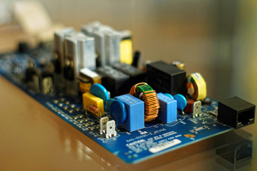 Piece of electronic equipment - various electronic components mounted on PCB - printed circuit...