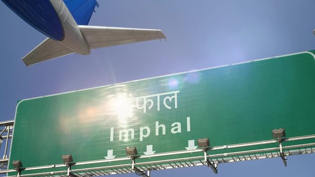 Airplane Take off Imphal