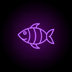 Naklejka premium sea life outline icon. Elements of Ecology in neon style icons. Simple icon for websites, web design, mobile app, info graphics