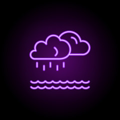 water resource outline icon. Elements of Ecology in neon style icons. Simple icon for websites, web design, mobile app, info graphics