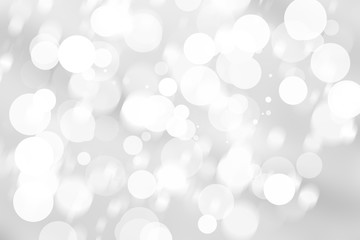 white blur abstract background. bokeh christmas blurred beautiful shiny Christmas lights