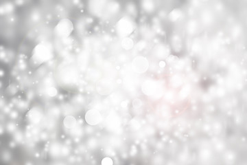 white blur abstract background. bokeh christmas blurred beautiful shiny Christmas lights
