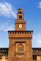 Sforza Castle (Castello Sforzesco) in Milan
