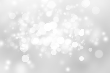 white blur abstract background. bokeh christmas blurred beautiful shiny Christmas lights