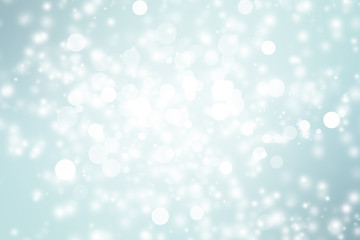 Obraz na płótnie Canvas white circle on blue blur abstract background. bokeh Christmas blurred beautiful shiny Christmas lights