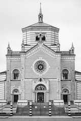 The Famedio, at the .Cimitero Monumentale, in Milan, Italy