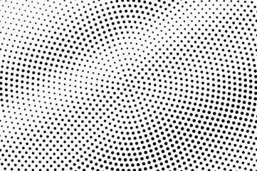Black on white halftone vector texture. Diagonal dotted gradient. Sparse dotwork surface for vintage effect