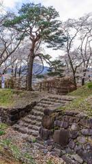 春の沼田城址の風景