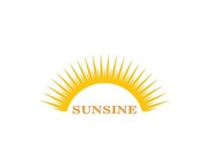 sun ilustration logo vector icon