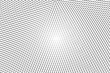 Black and white halftone vector texture. Rough textured ornament. Dashed line pattern for vintage effect