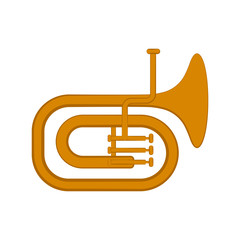 Fototapeta na wymiar Isolated tuba icon. Musical instrument. Vector illustration design