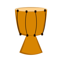 Fototapeta premium Isolated djembe drum icon. Musical instrument. Vector illustration design