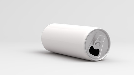 White can on white background 3D Render