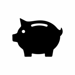 Piggy bank, money icon symbol